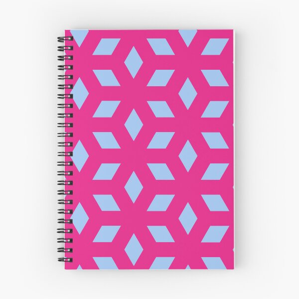 Item preview, Blue Cube Silhouette Diamond Snowflake Pink Universal Canvases designed and sold by Alchemy-A-La-G.