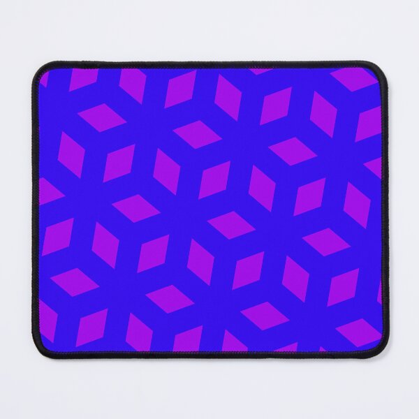 Item preview, Purple Cube Silhouette Diamond Snowflake Blue Universal Canvases designed and sold by Alchemy-A-La-G.