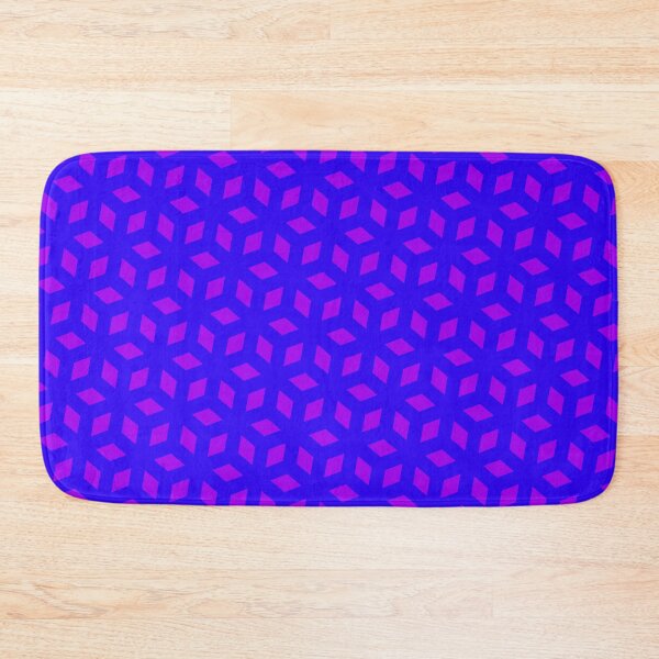Item preview, Purple Cube Silhouette Diamond Snowflake Blue Universal Canvases designed and sold by Alchemy-A-La-G.