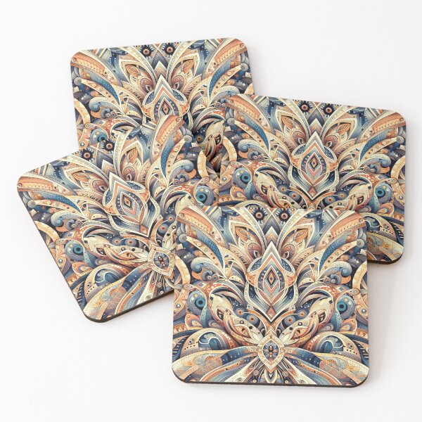 Item preview, Intricate Symmetry An Ornate Kaleidoscope of Cultural Motifs designed and sold by ArtComixHaven.