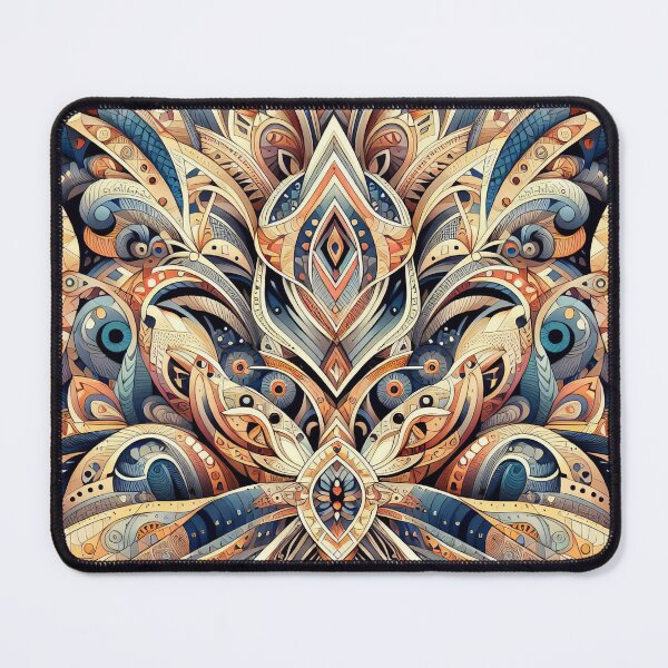 Item preview, Intricate Symmetry An Ornate Kaleidoscope of Cultural Motifs designed and sold by ArtComixHaven.