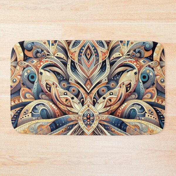 Item preview, Intricate Symmetry An Ornate Kaleidoscope of Cultural Motifs designed and sold by ArtComixHaven.