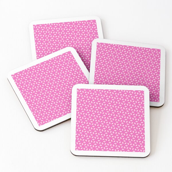 Item preview, Pink Cube Silhouette Diamond Snowflake Hot-Pink Universal Canvases designed and sold by Alchemy-A-La-G.