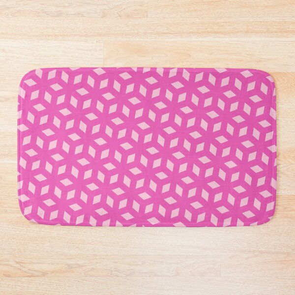 Item preview, Pink Cube Silhouette Diamond Snowflake Hot-Pink Universal Canvases designed and sold by Alchemy-A-La-G.