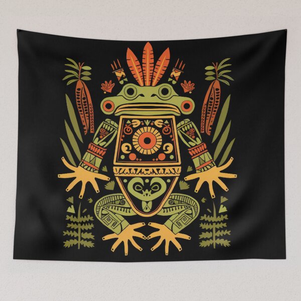 Item preview, "Statue of Ancient Mesoamerican Plant Medicine: Vintage Print" designed and sold by Art-Vortex-fr.