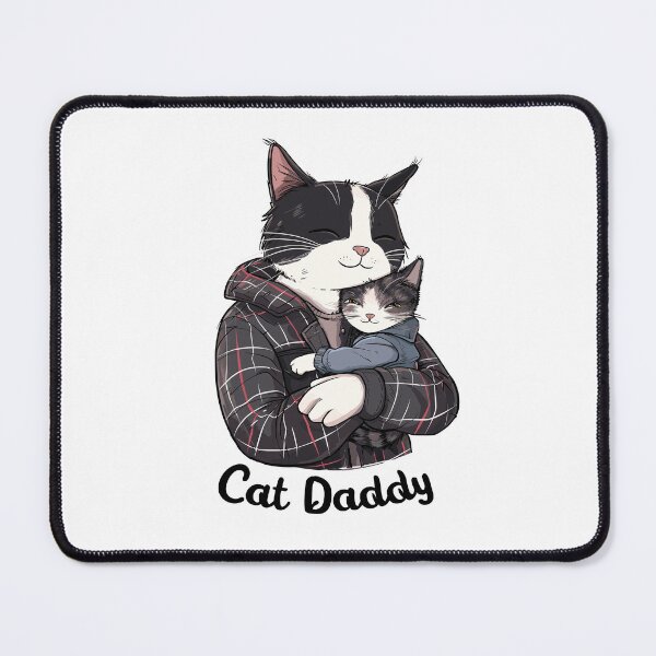 Item preview, Cat daddy embracing kitten designed and sold by KojourinArt.