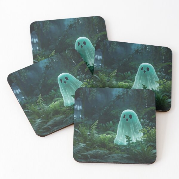 Item preview, Silhouette of a ghost in the tropical forest designed and sold by natalielaf.