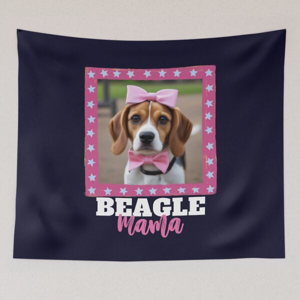 Item preview, Beagle Mama Funny Pink Bows Pet Lover Mom designed and sold by SunfullyYours.
