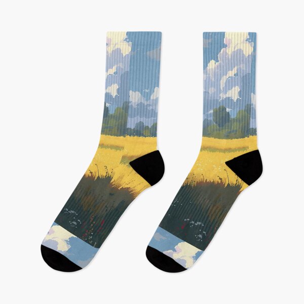 Item preview, Biking through Wheat fields, anime scenery- Pixel art designed and sold by octoboobs.