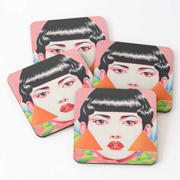 Item preview, Vintage Japanese Girl Surreal Lithograph designed and sold by GulDesignCo.