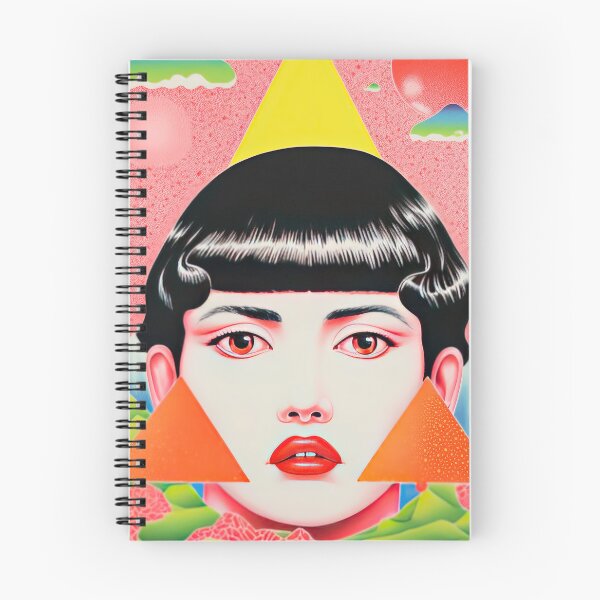Item preview, Vintage Japanese Girl Surreal Lithograph designed and sold by GulDesignCo.