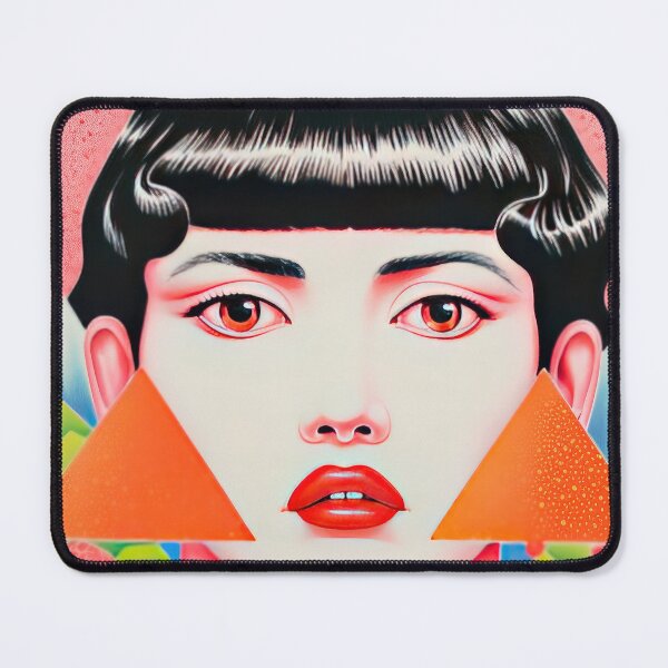 Item preview, Vintage Japanese Girl Surreal Lithograph designed and sold by GulDesignCo.