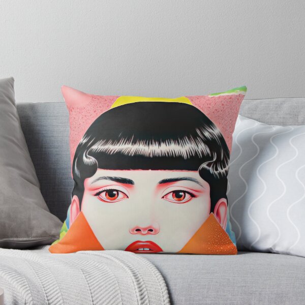 Item preview, Vintage Japanese Girl Surreal Lithograph designed and sold by GulDesignCo.