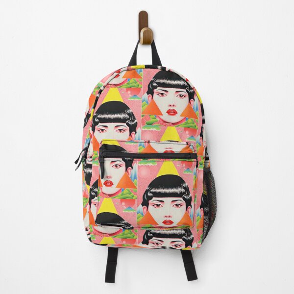 Item preview, Vintage Japanese Girl Surreal Lithograph designed and sold by GulDesignCo.