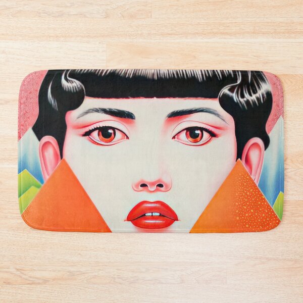 Item preview, Vintage Japanese Girl Surreal Lithograph designed and sold by GulDesignCo.