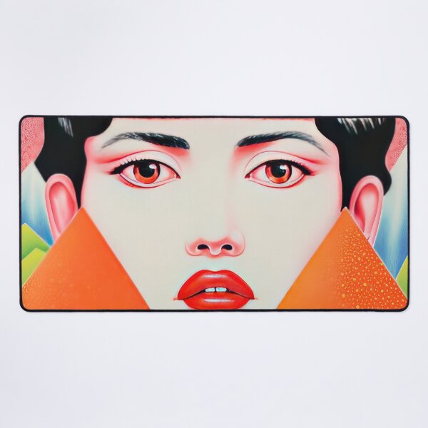 Item preview, Vintage Japanese Girl Surreal Lithograph designed and sold by GulDesignCo.