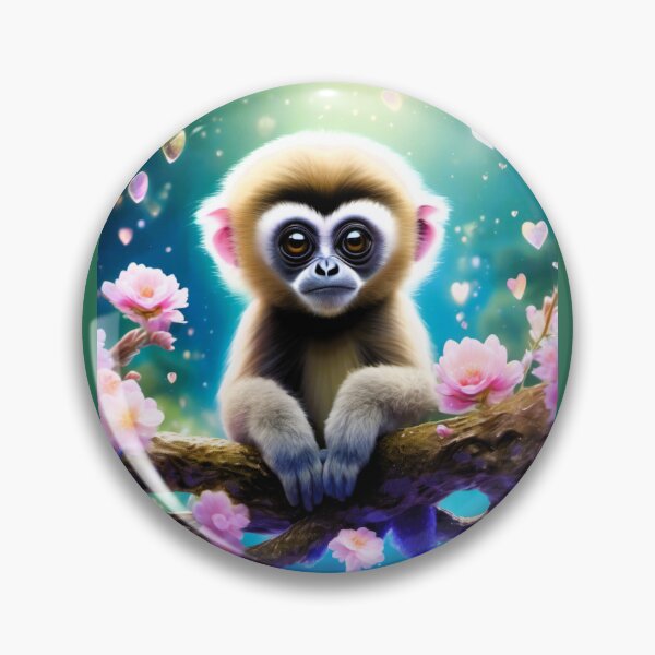 Item preview, young gibbon on the balcony designed and sold by janjacbu.