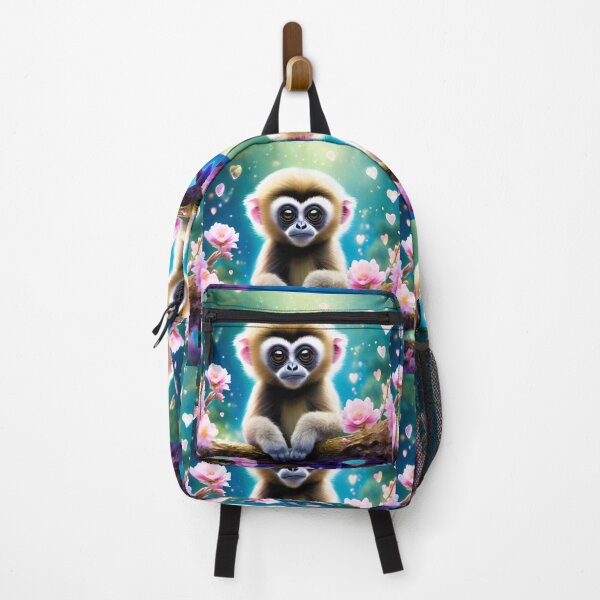 Item preview, young gibbon on the balcony designed and sold by janjacbu.