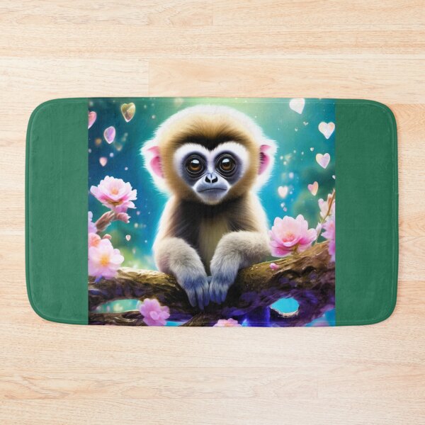 Item preview, young gibbon on the balcony designed and sold by janjacbu.