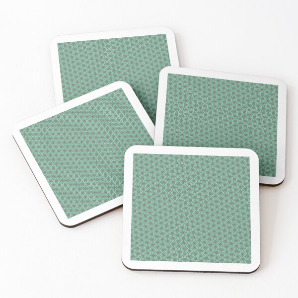 Item preview, Green Triangle Bridged Snowflakes Grey Lined Universal Canvases designed and sold by Alchemy-A-La-G.