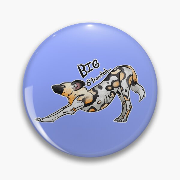 Item preview, Big Stretch! African Wild Dog designed and sold by Sparklepupfaeri.