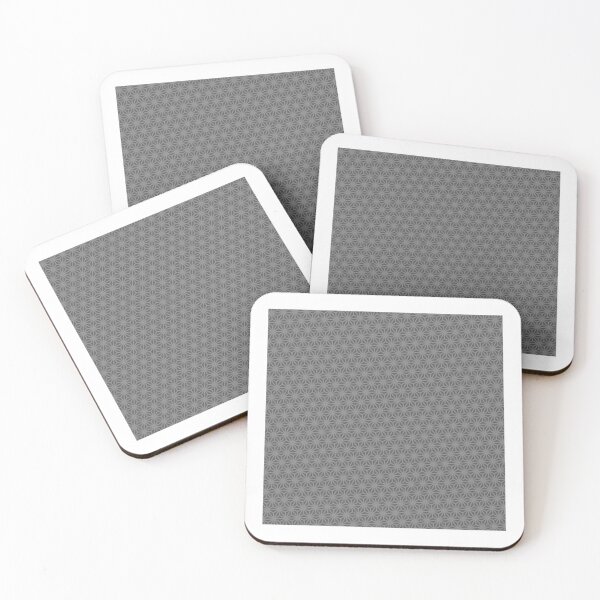 Item preview, Gray Triangle Joined Snowflakes Grey Lined Universal Canvases designed and sold by Alchemy-A-La-G.