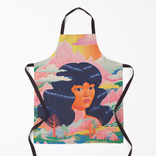 Item preview, Retro Japanese Girl Surreal Lithograph designed and sold by GulDesignCo.