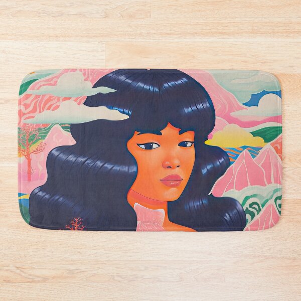 Item preview, Retro Japanese Girl Surreal Lithograph  designed and sold by GulDesignCo.