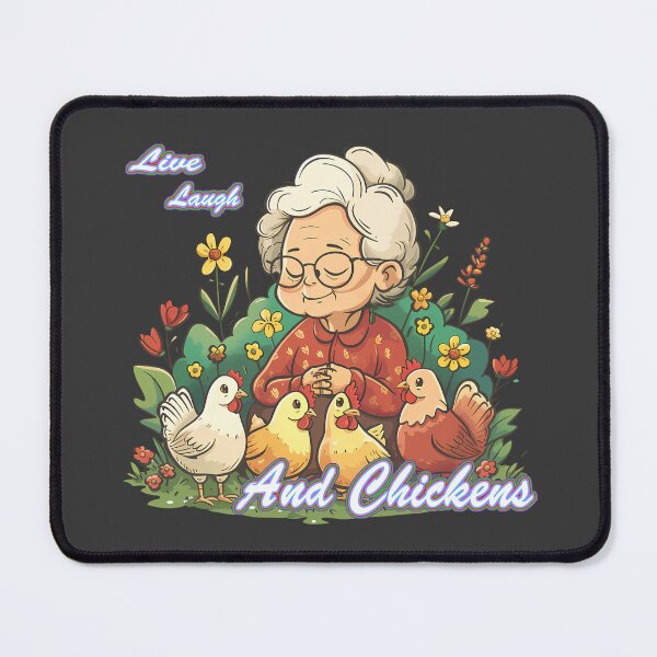 Item preview, Live Laugh and chickens chicken lady designed and sold by LittleShopOrion.