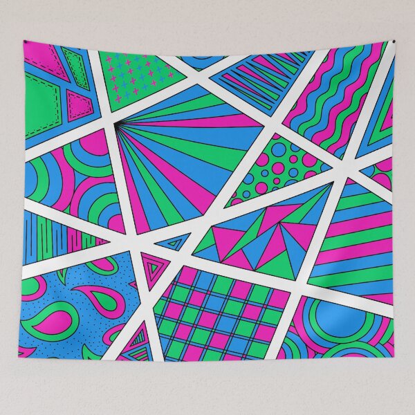 Item preview, Polysexual Poly Pride Zen Doodle Abstract Modern designed and sold by JoyfulJen.