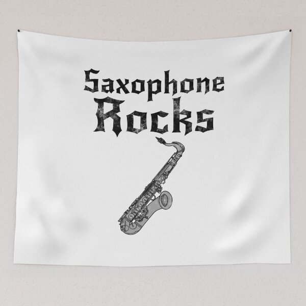 Item preview, Saxophone Rocks, Saxophonist Sax Player Heavy Rock Musician designed and sold by doodlerob.