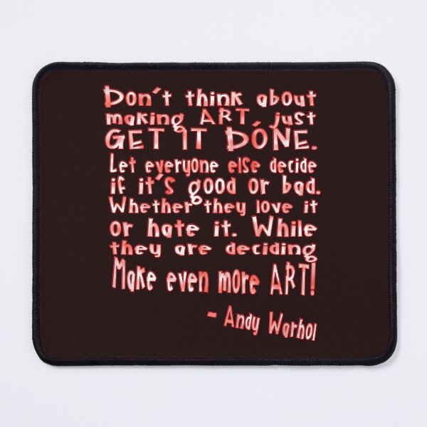 Artikelvorschau, Kunst schaffen - Andy Warhol Zitat entworfen und verkauft von Ginny Luttrell.