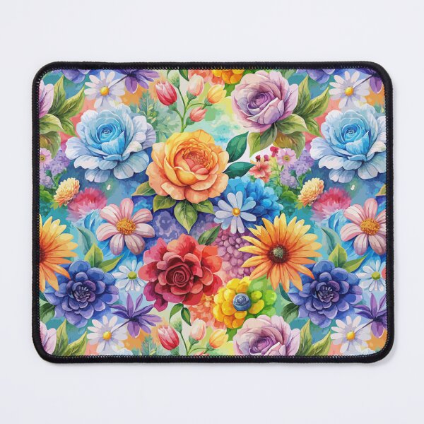 Item preview, Rainbow Floral Pattern designed and sold by printmala.