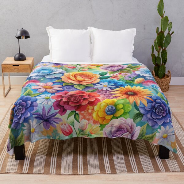Item preview, Rainbow Floral Pattern designed and sold by printmala.