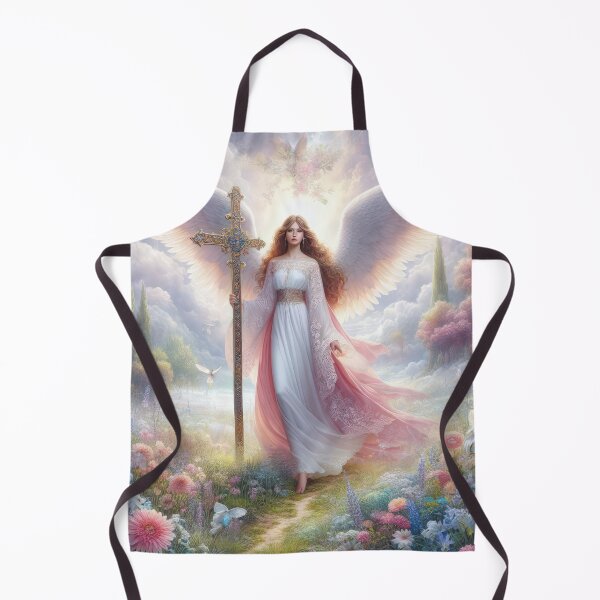 Item preview, Angel holds the cross fantasy easter landscape designed and sold by Expressions-Sel.