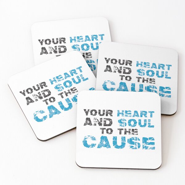 Item preview, Your Heart and Soul to the Cause - Black & Blue designed and sold by ONI-Creative.
