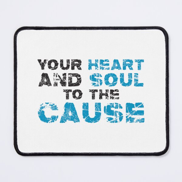 Item preview, Your Heart and Soul to the Cause - Black & Blue designed and sold by ONI-Creative.