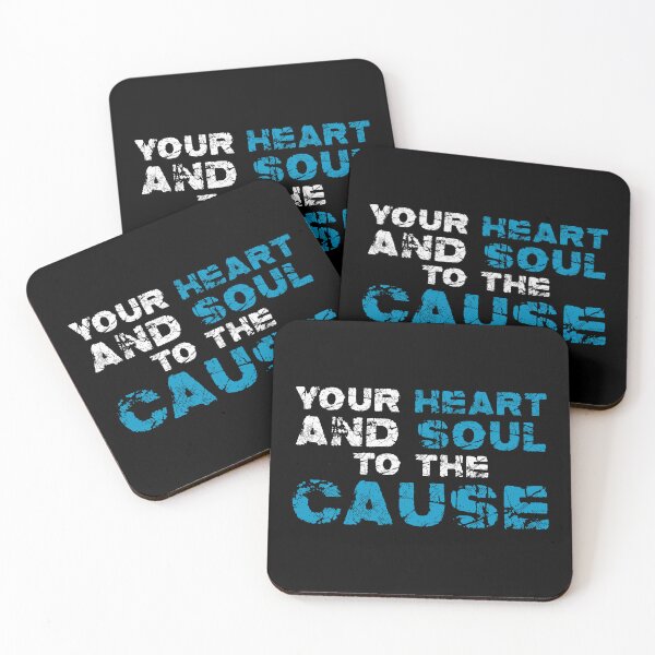 Item preview, Your Heart and Soul to the Cause - White & Blue designed and sold by ONI-Creative.