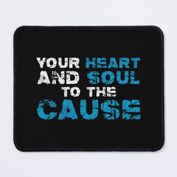 Item preview, Your Heart and Soul to the Cause - White & Blue designed and sold by ONI-Creative.