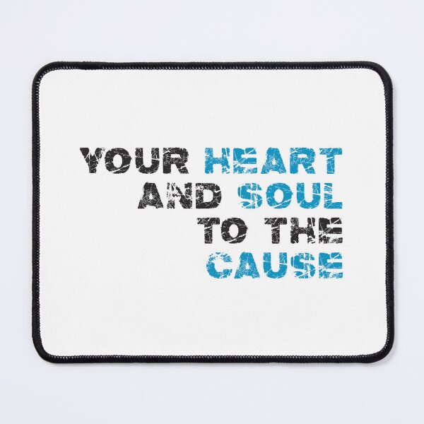 Item preview, Your Heart and Soul to the Cause - Right - Black & Blue designed and sold by ONI-Creative.