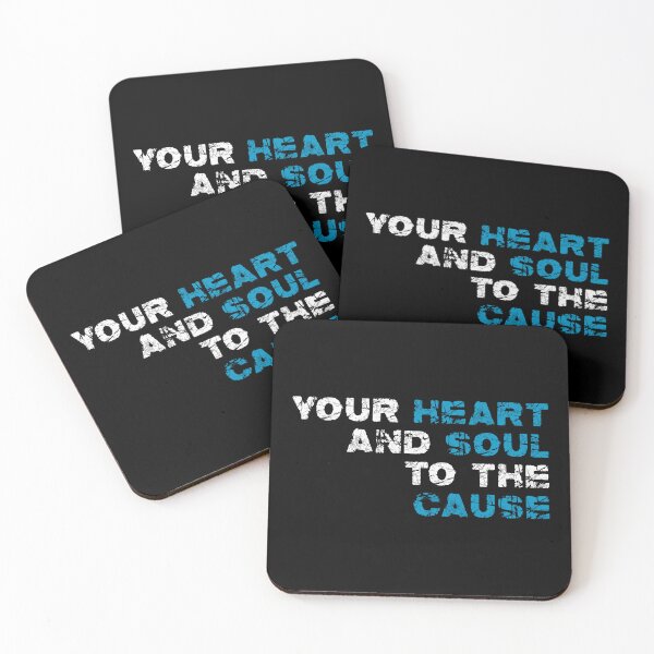 Item preview, Your Heart and Soul to the Cause - Right - White & Blue designed and sold by ONI-Creative.