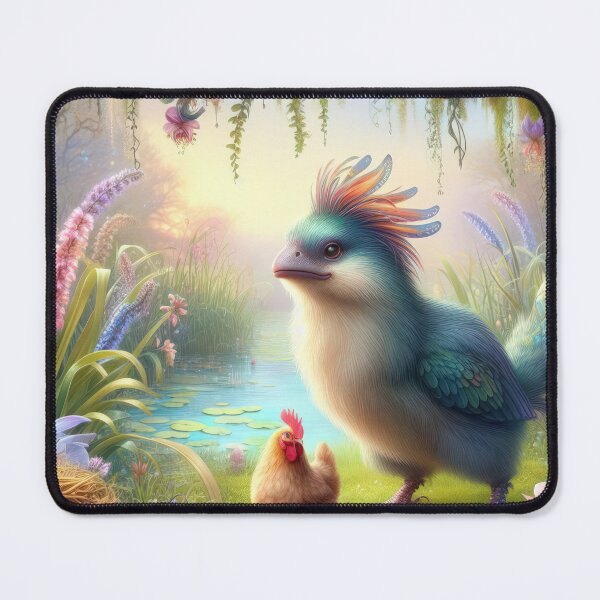 Item preview, big bird with a hen fantasy easter landscape designed and sold by Expressions-Sel.