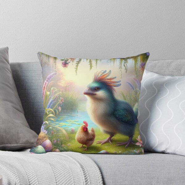 Item preview, big bird with a hen fantasy easter landscape designed and sold by Expressions-Sel.