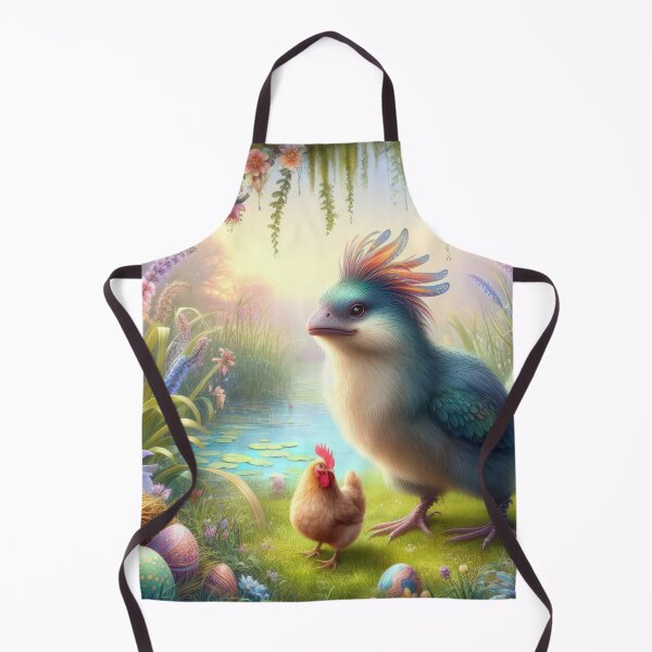 Item preview, big bird with a hen fantasy easter landscape designed and sold by Expressions-Sel.