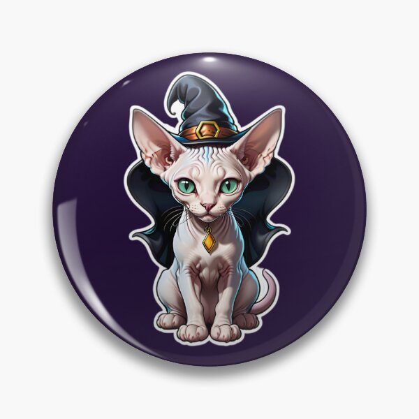 Artikelvorschau, Cute Canadian Sphynx Kitty Cat Witch entworfen und verkauft von TheArtOfPat.