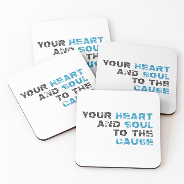 Item preview, Your Heart and Soul to the Cause - Right - Black & Blue designed and sold by ONI-Creative.