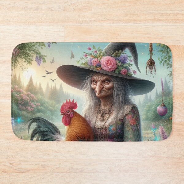 Artikelvorschau, Hässliche Hexe mit einem Schwanz in der Woods Fantasy Osterlandschaft entworfen und verkauft von Expressions-Sel.