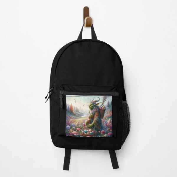 Artikelvorschau, Grüner Goblin mit Körben voller Ostereier Fantasy Osterlandschaft entworfen und verkauft von Expressions-Sel.