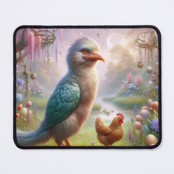 Item preview, big bird with a hen in the forest fantasy easter landscape designed and sold by Expressions-Sel.