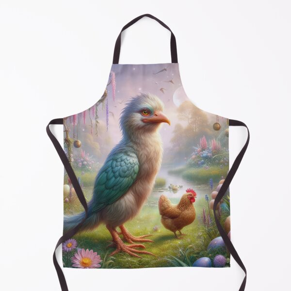 Artikelvorschau, Big Bird mit einer Henne in der Wald Fantasy Osterlandschaft entworfen und verkauft von Expressions-Sel.